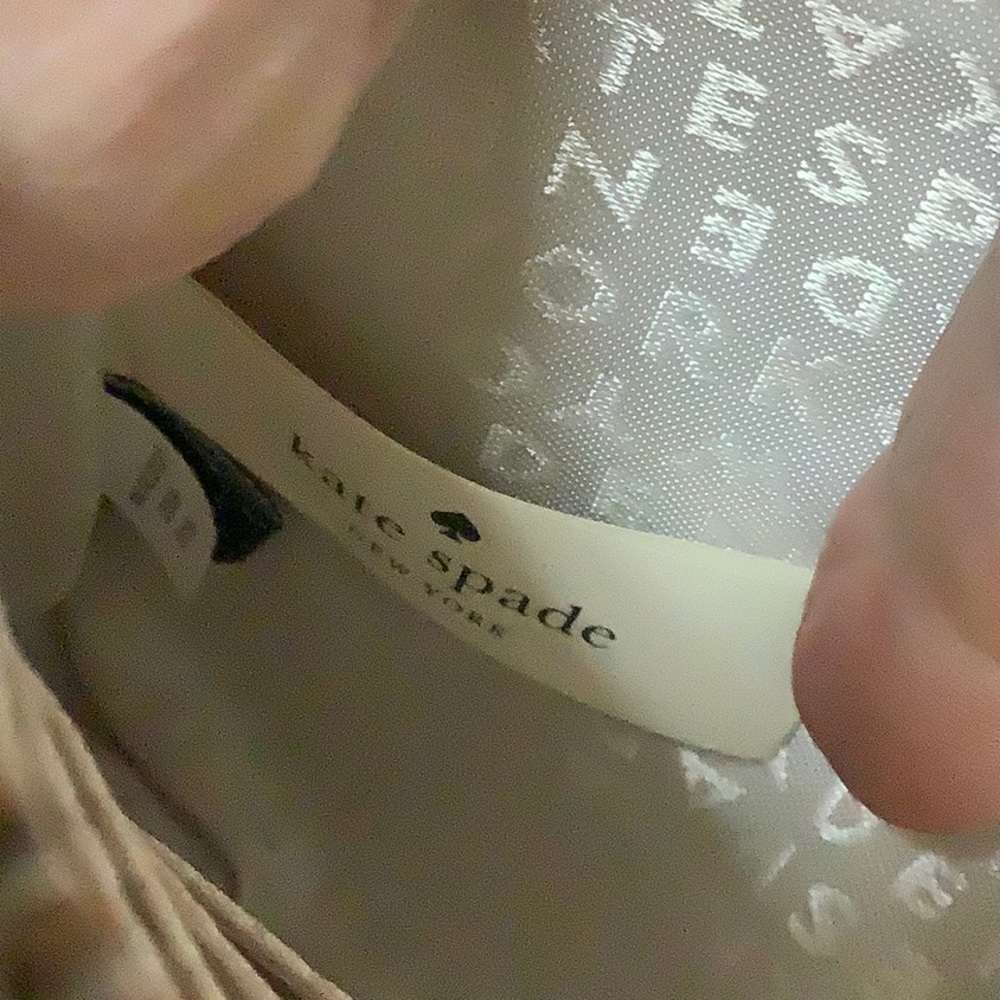 🔴 Kate spade pink & white tropical print wristlet - Picture 9 of 14